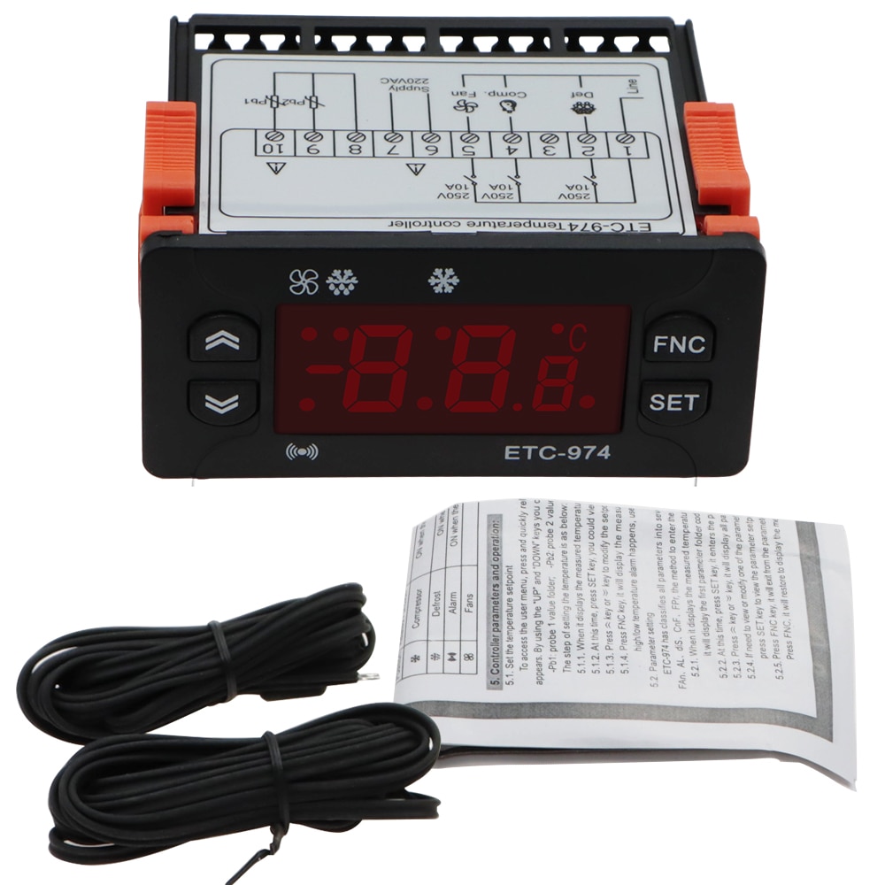 5pcs ETC-974 Mini Temperature Controller Refrigerator 