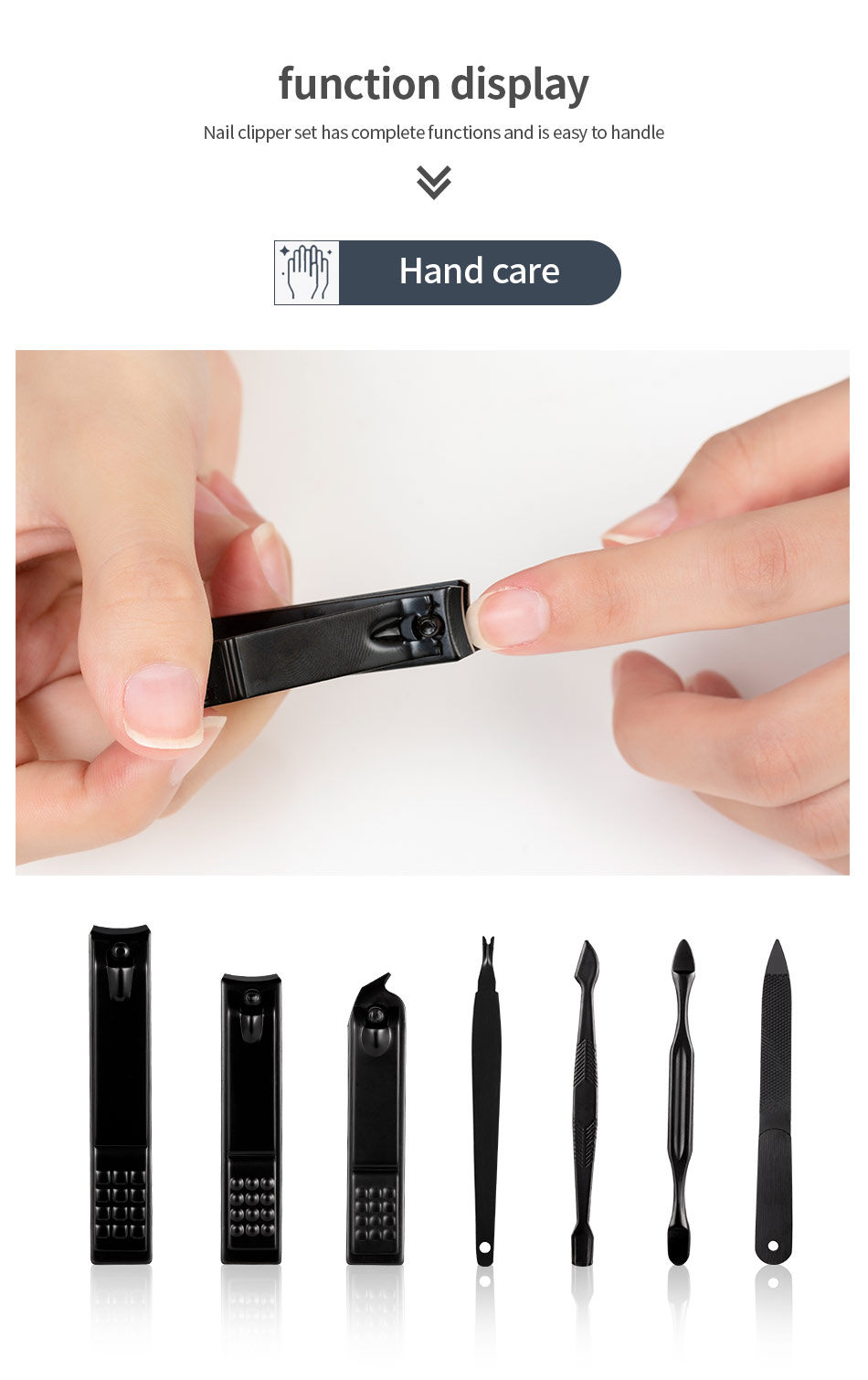 7/10/16/18 pcs Manicure Cutters Nail Clipper