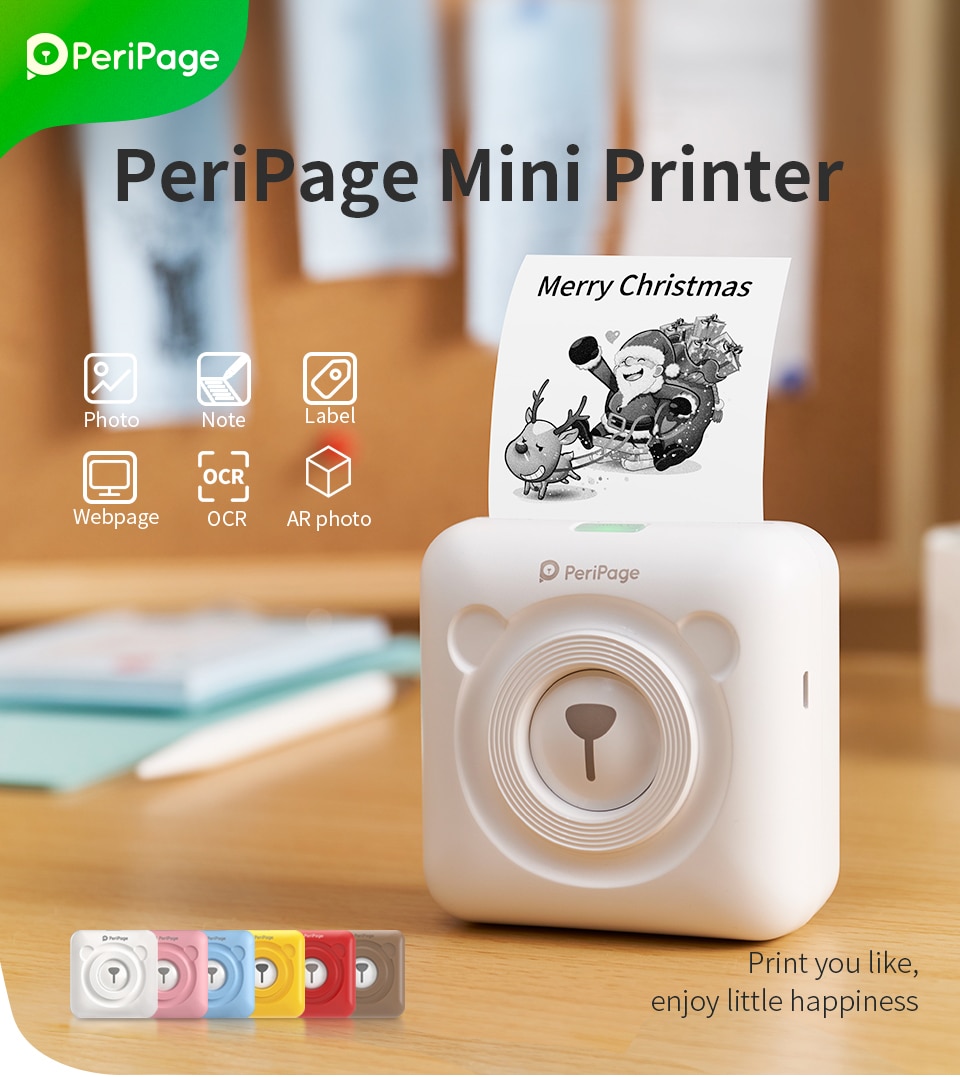 A6 Mini Photo Bluetooth Printer 