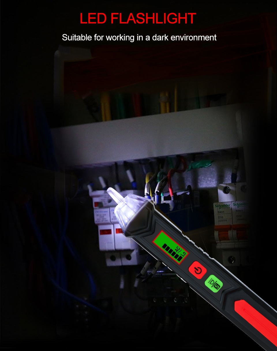 Intelligent Non-contact Alarm AC voltage detector meter