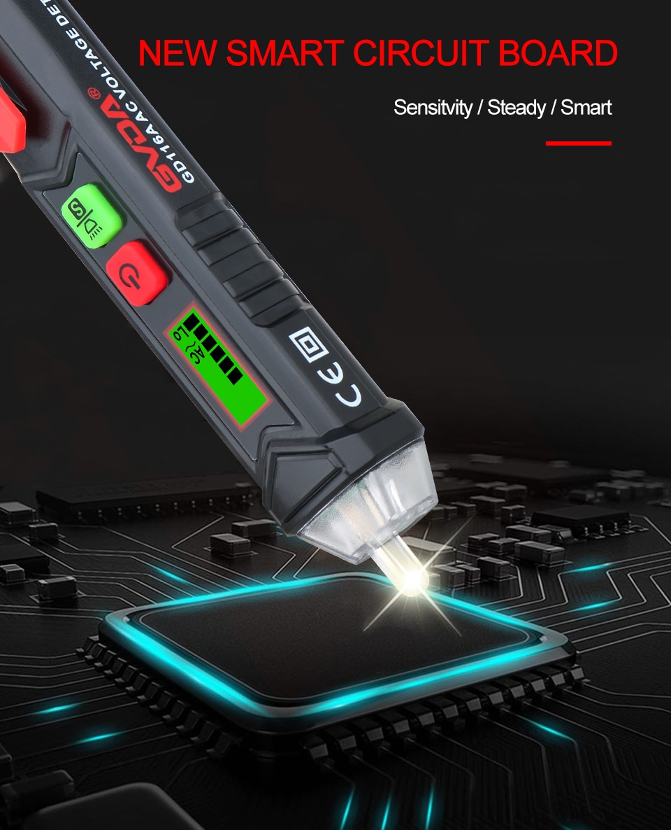 Intelligent Non-contact Alarm AC voltage detector meter