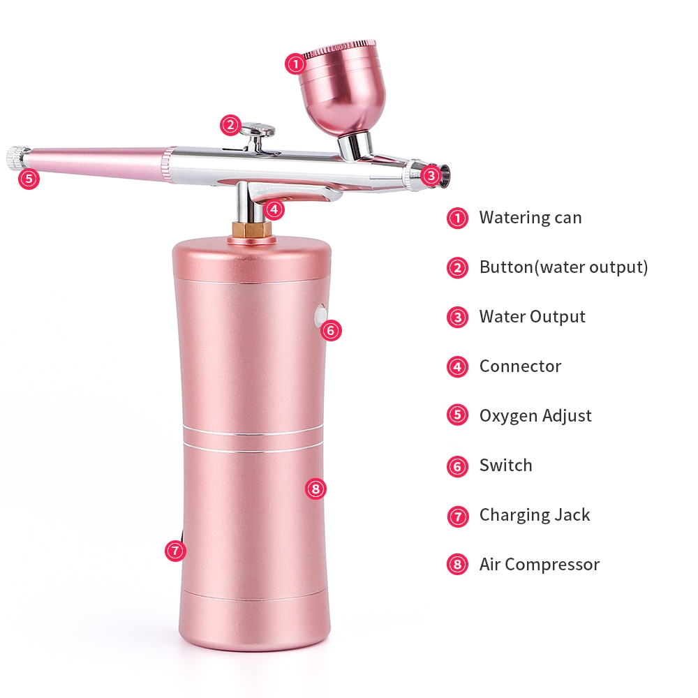 Top 0.4mm Pink Mini Air Compressor 