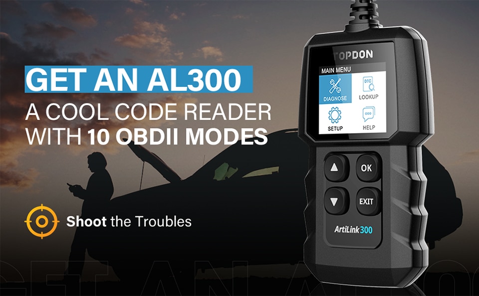 Topdon AL300 OBD2 Car Diagnostics Tool