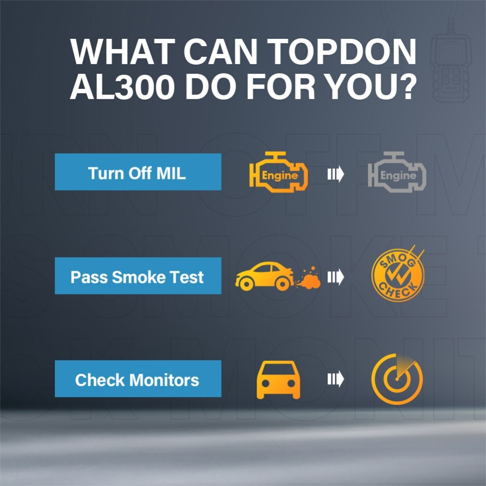 Topdon AL300 OBD2 Car Diagnostics Tool