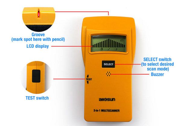 All-Sun TS79 Stud/Metal/AC Detector 