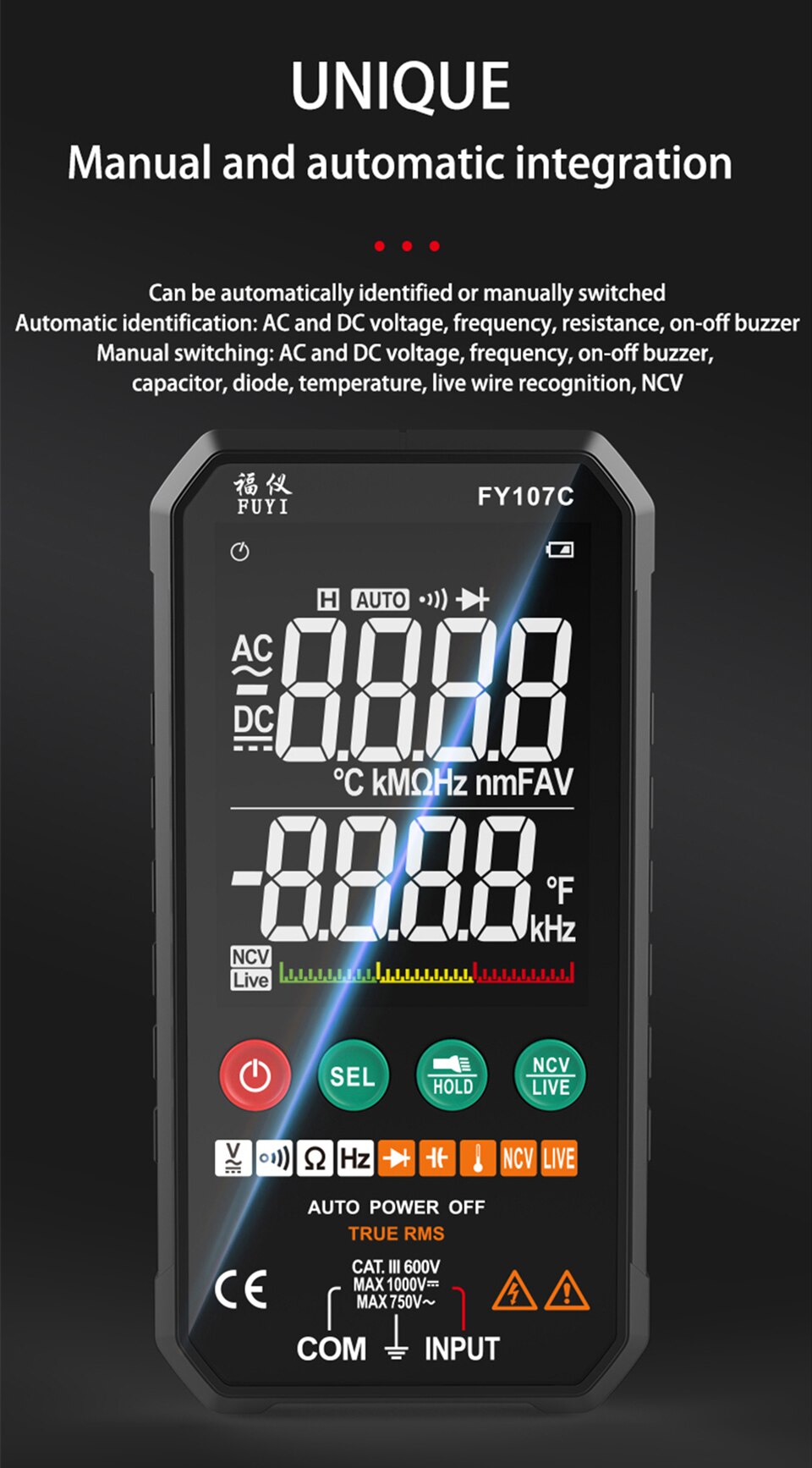 FY107C FY107B Ammeter Meter