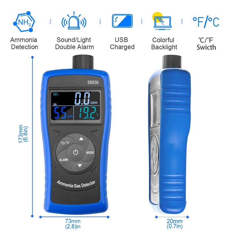 5800G Ammonia Gas Monitoring Detector 