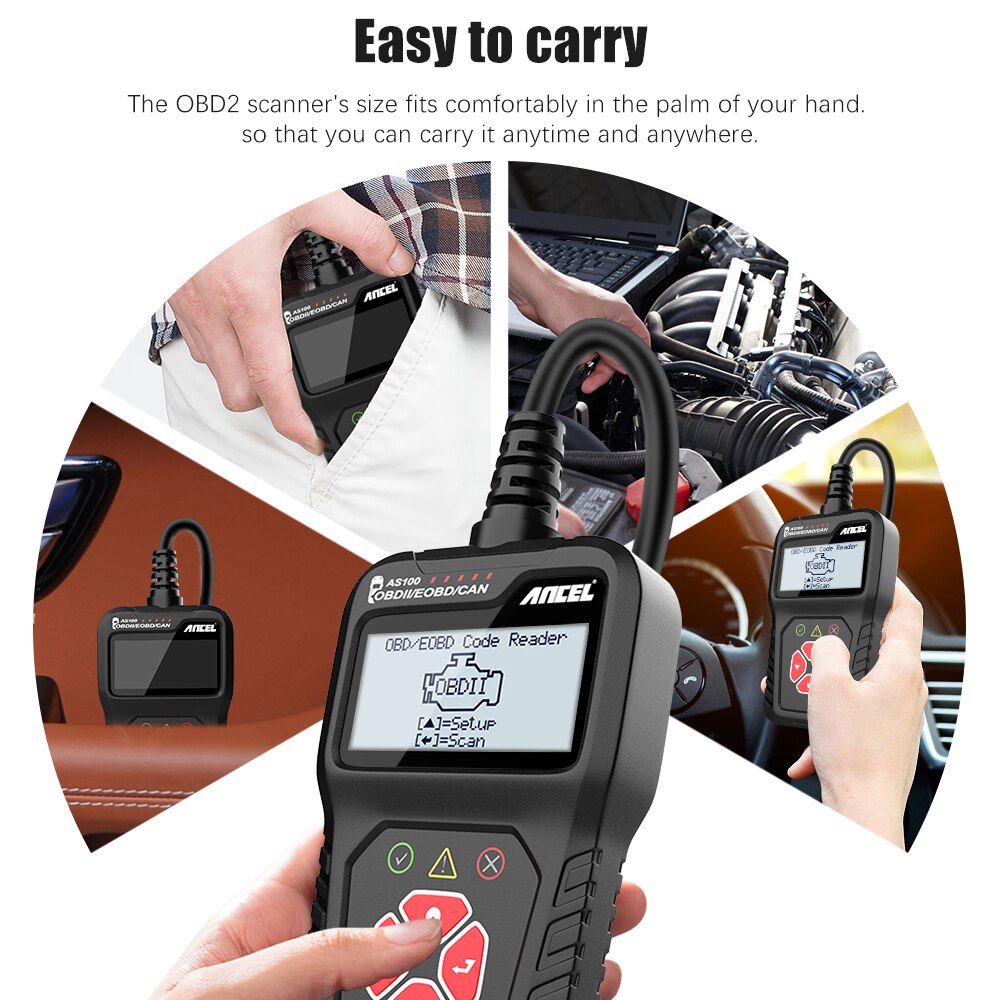 ANCEL AS100 OBDII Car Scan Diagnostic Tool