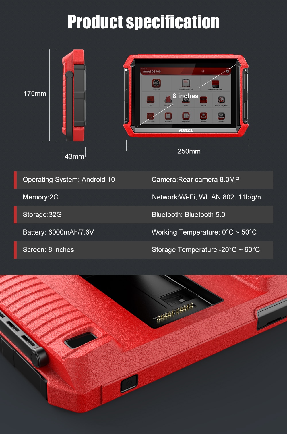 ANCEL DS600 Automotive Scanner