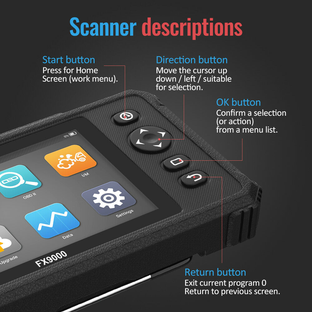Ancel FX9000 OBD2 Diagnostic Tools Automotive Scanner