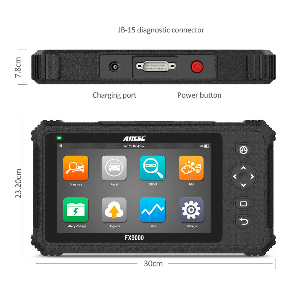 Ancel FX9000 OBD2 Diagnostic Tools Automotive Scanner