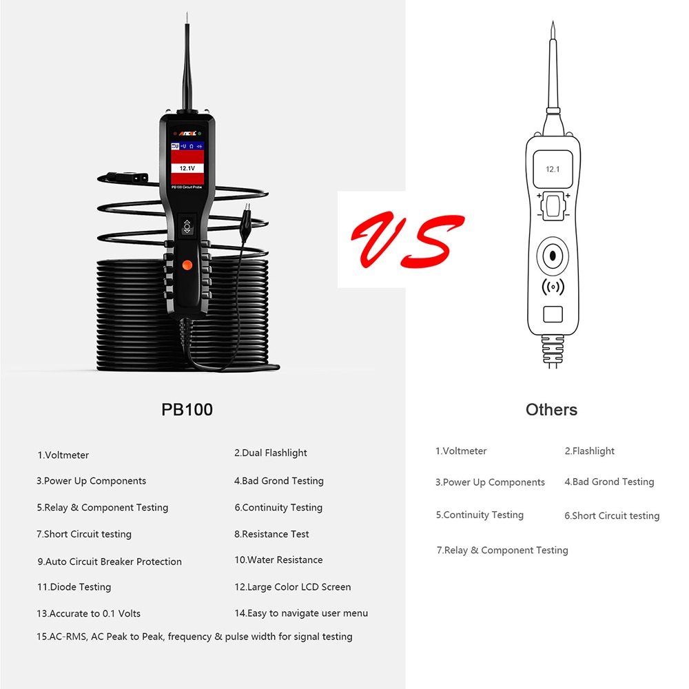 Ancel PB100 Circuit Tester