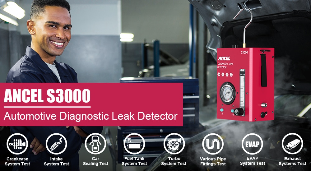 ANCEL S3000 Car Smoke Leak Detector 