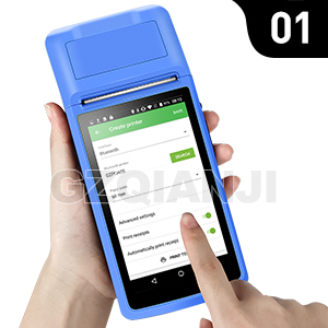 Android PDA NFC POS Receipt Bill Thermal Wifi Bluetooth 