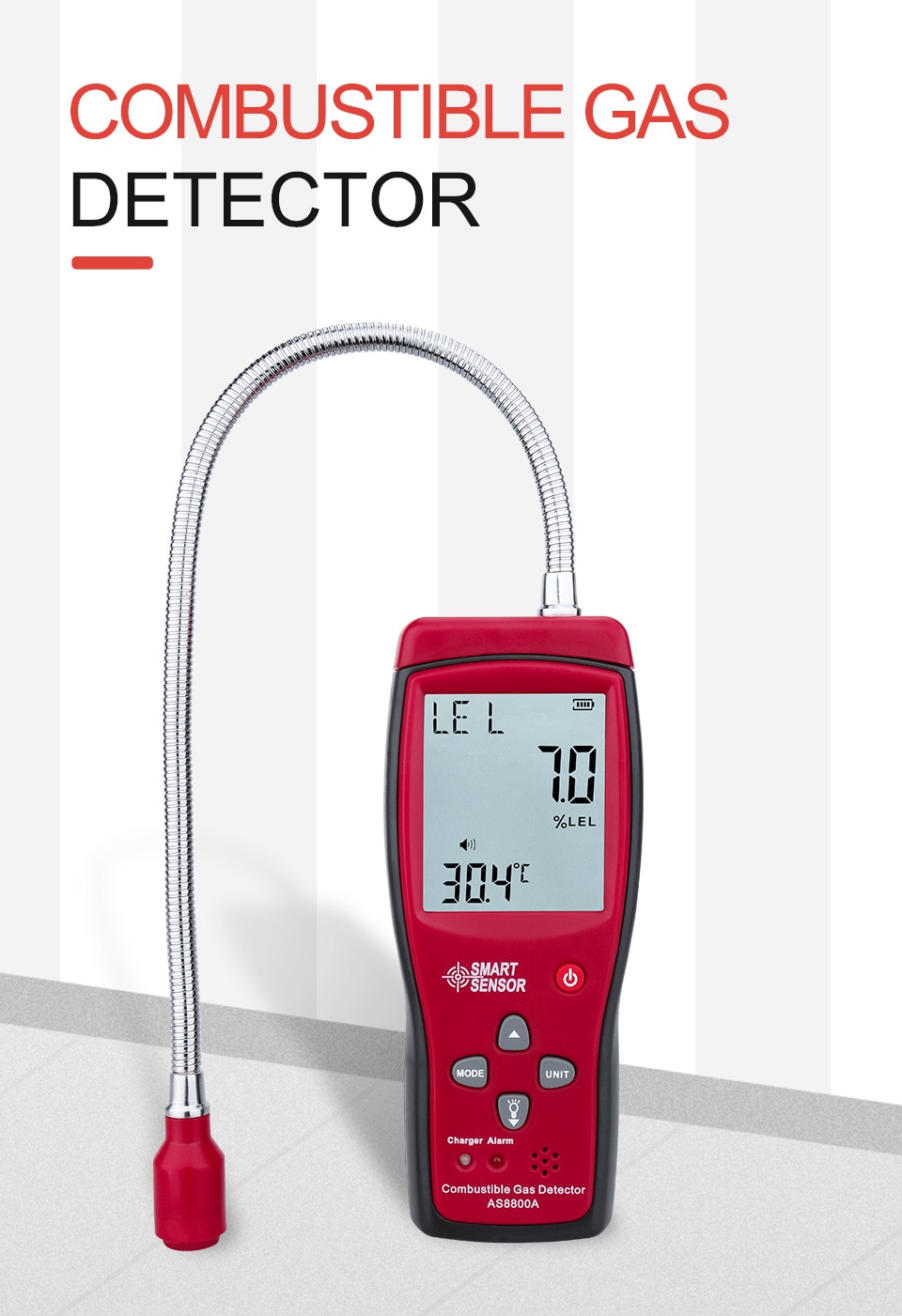 AS8800A Combustible Natural Gas Detector 