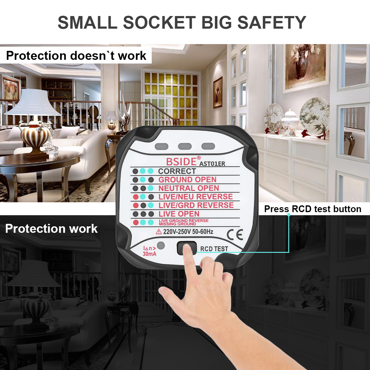 AST01 Electric Socket Tester