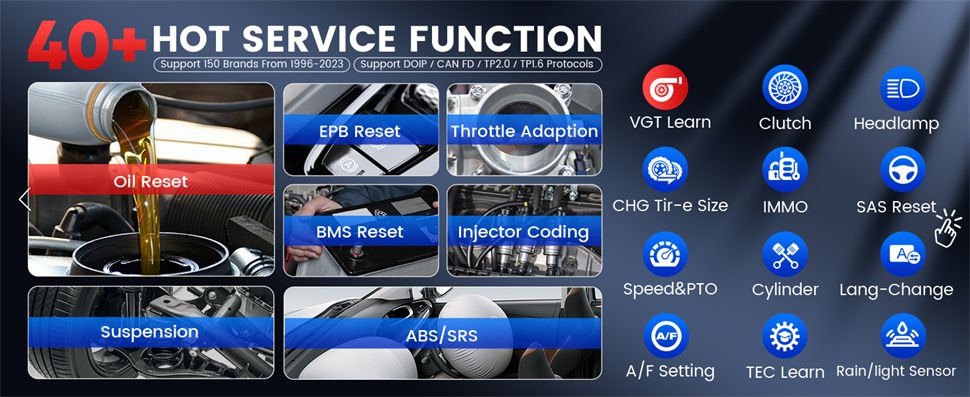 Autel MaxiCheck MX900 OBD2 All System Diagnostic Scanner, Bi-Directional Control, DoIP/CAN FD, Read/Clear Code, 40+ Service, Upgrade of MK808/MX808