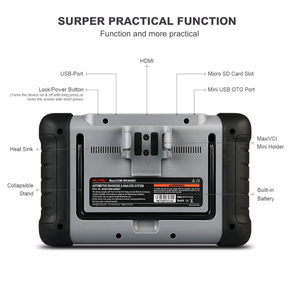 Autel MaxiCOM MK808BT OBD2 Diagnostic Scan Tool