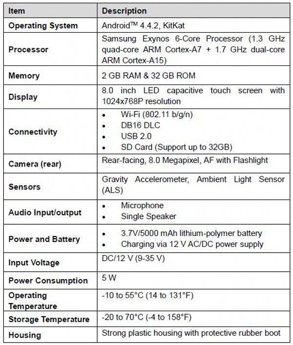 autel-mk906-parameter