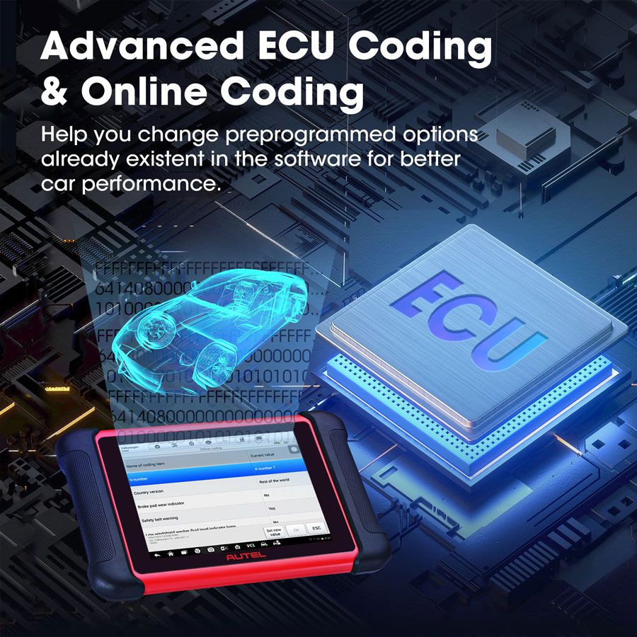 Autel MaxiCOM MK906BT ECU Coding function