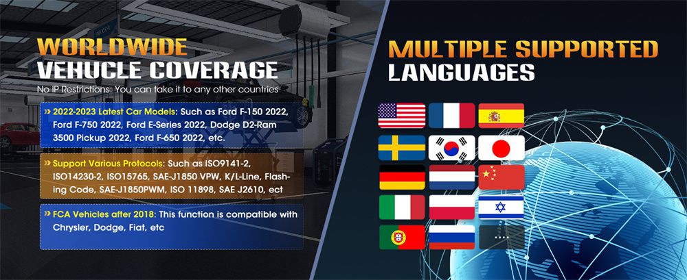 Autel MaxiPRO MP808BT Pro Kit with OBDII Adapters