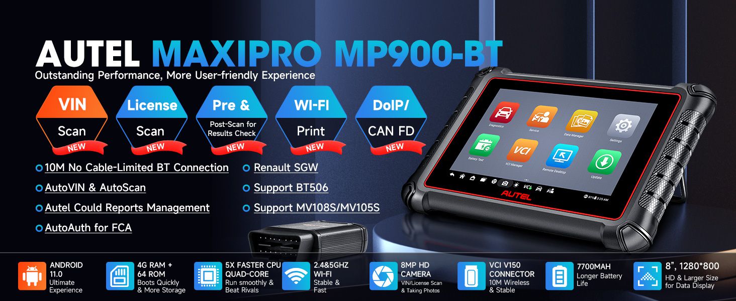 Autel MaxiPro MP900Z-BT (MP900-BT) Diagnostic Scanner