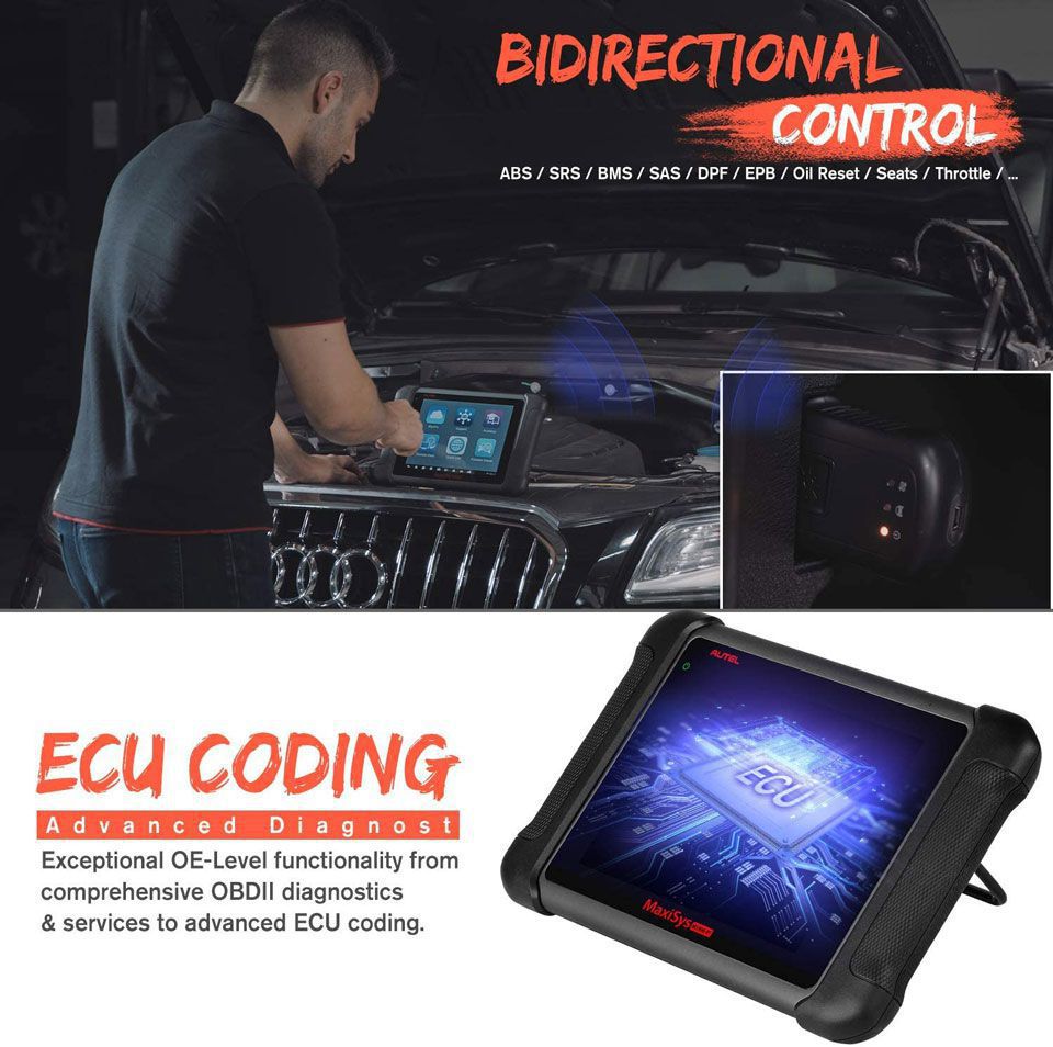 Autel MS906BT ecu coding functions