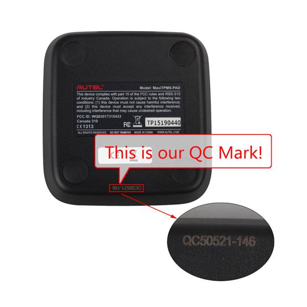 Autel MaxiTPMS PAD TPMS Sensor QC Mark