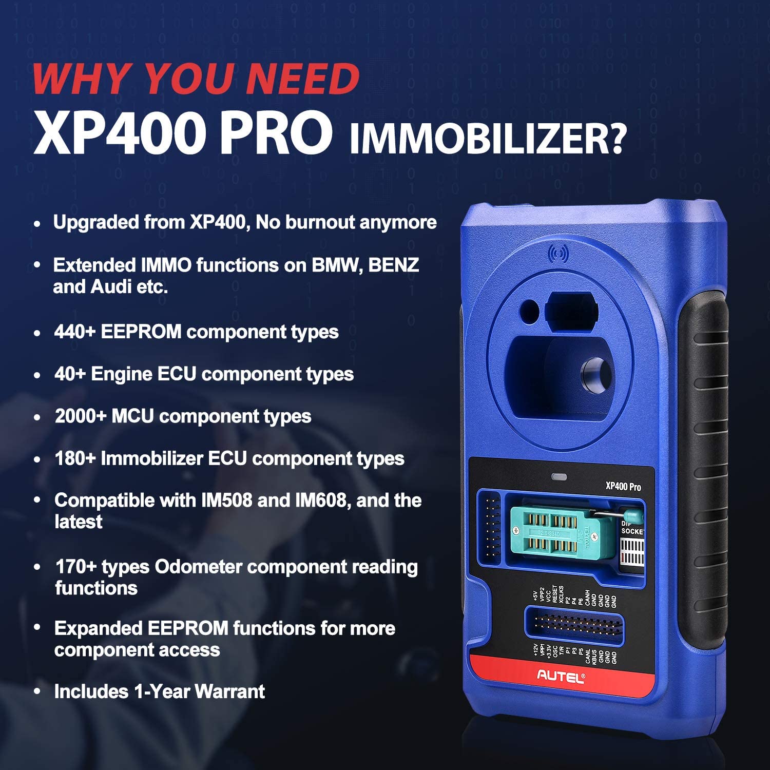 Original Autel XP400 PRO Key and Chip Programmer 