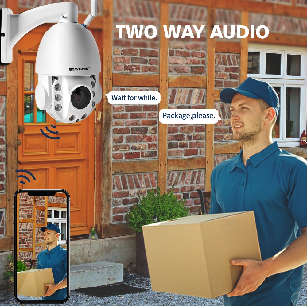 30X Zoom AI AUTO Tracking 5MP WIFI / POE/ 4G PTZ IP Came