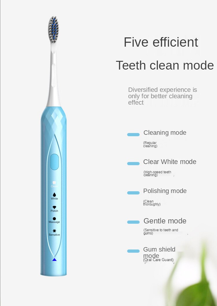 Automatic Toothbrush Adult Electric Toothbrush Sonic Too