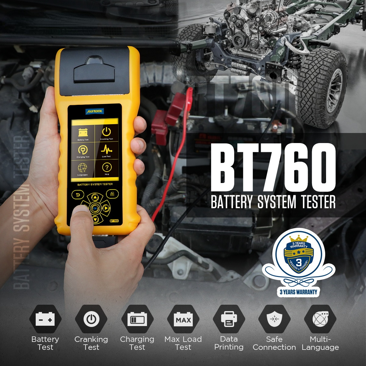 AUTOOL BT760 Car Battery Tester