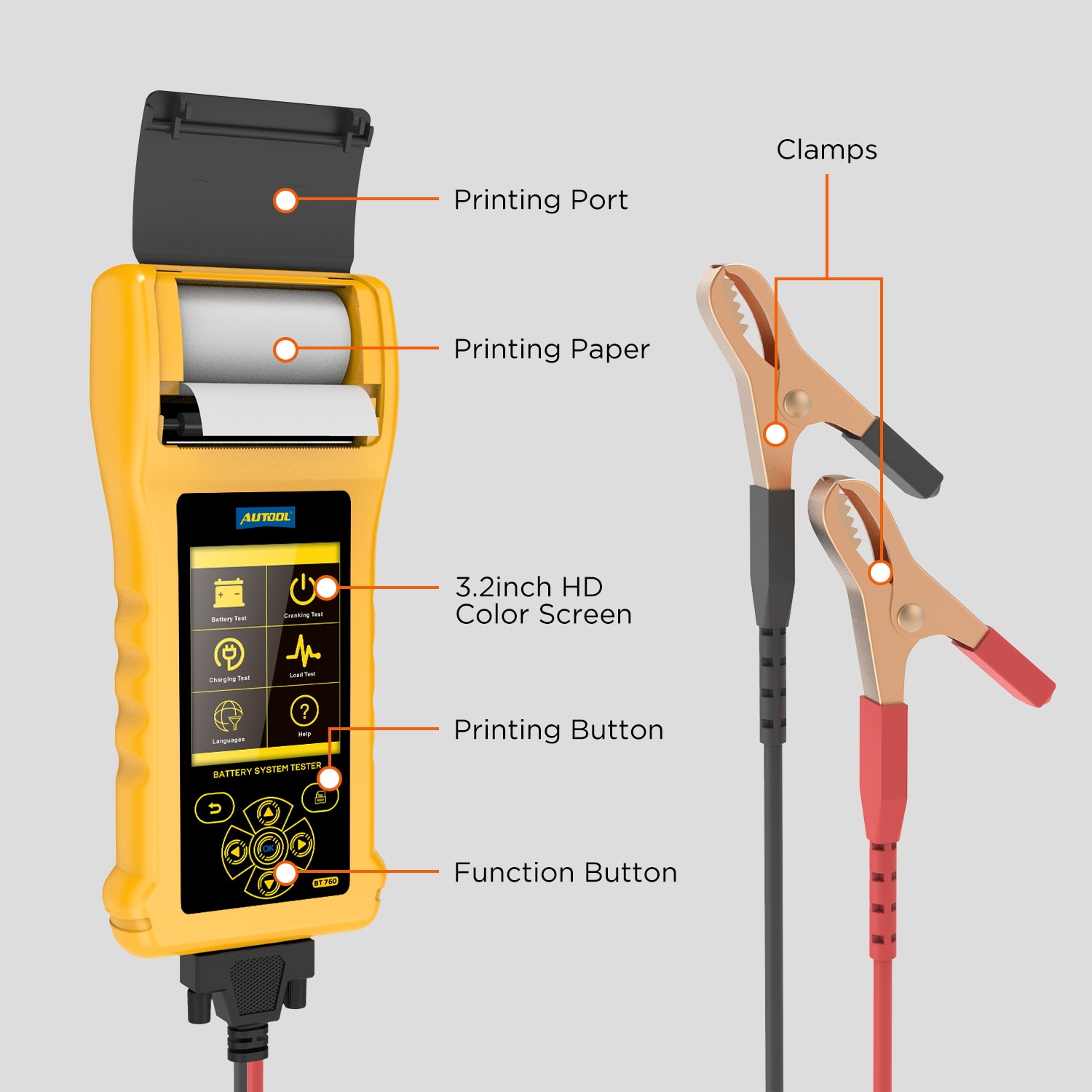 AUTOOL BT760 Car Battery Tester