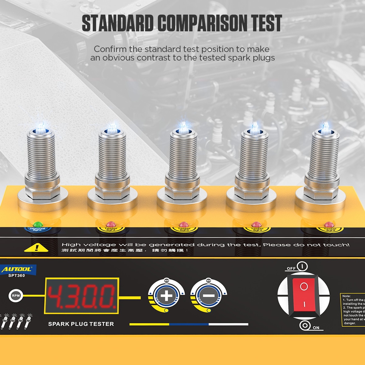 AUTOOL SPT360 Car Spark Plug Tester