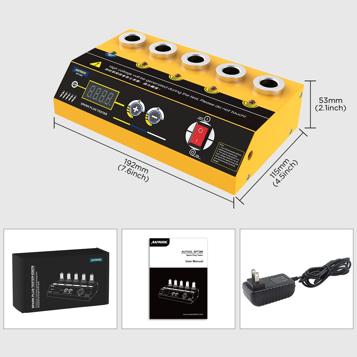 AUTOOL SPT360 Car Spark Plug Tester