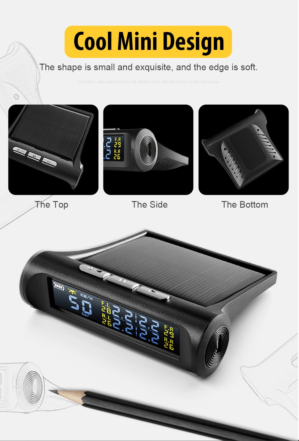 AUTOOL TW500 Car TPMS Tyre Pressure Monitoring System So