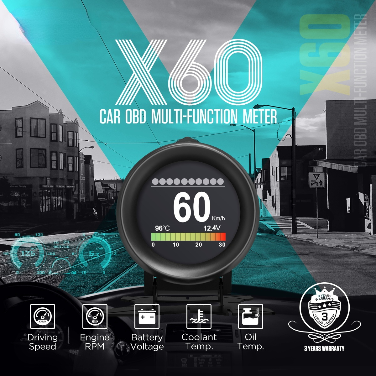 AUTOOL X60 Speedmeter