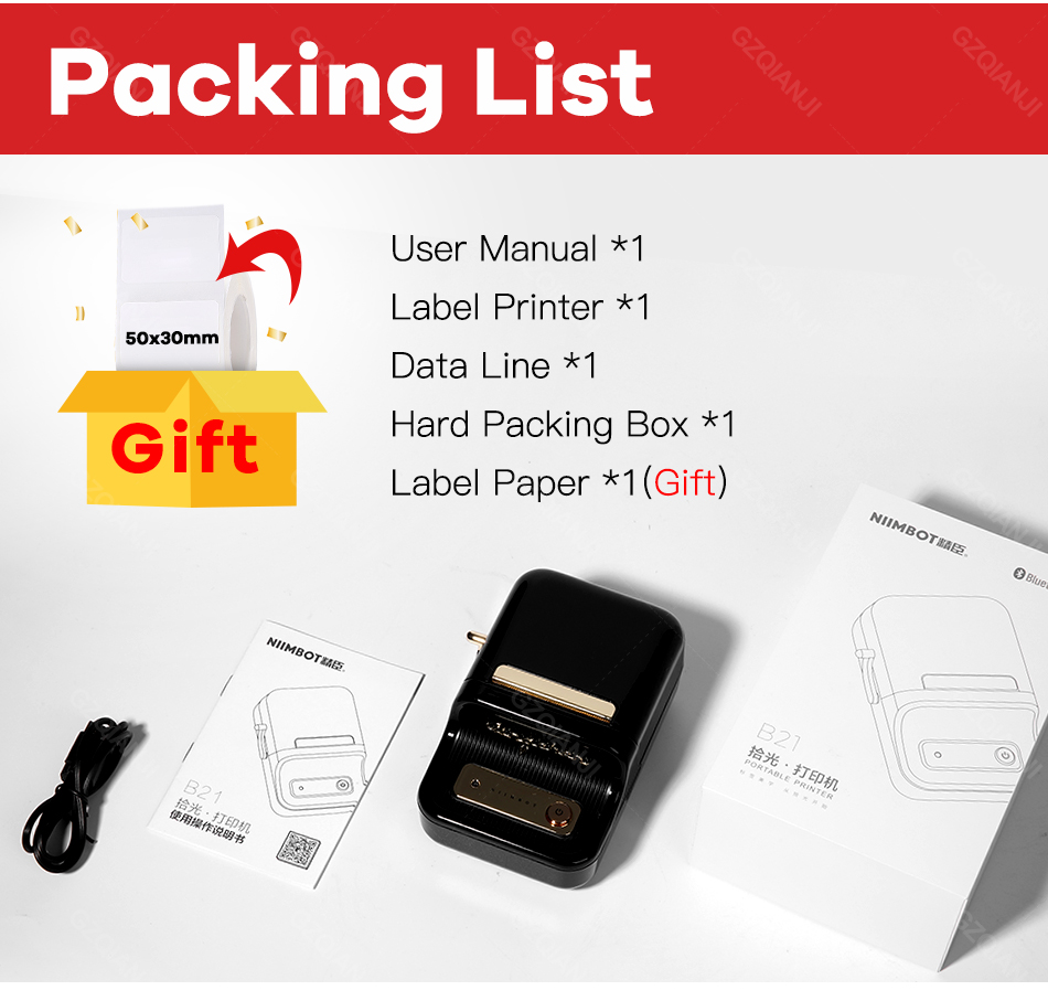 B21 Thermal Label Printer 