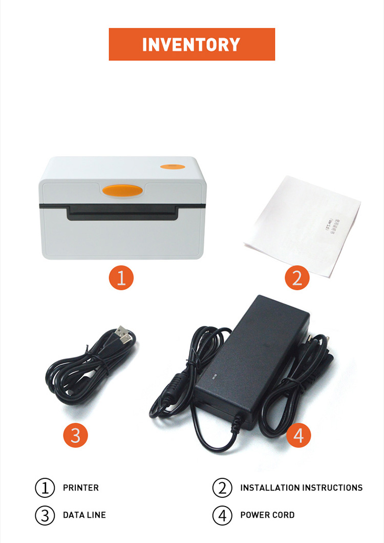 4 inch Blutooth Thermal Label Printer