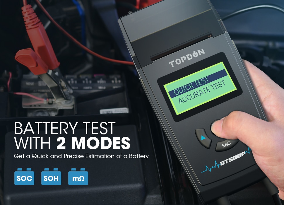 TOPDON BT500P 12V 24V Car Battery Tester