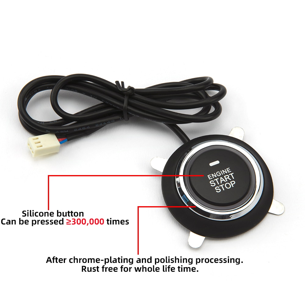 Car Alarm Start Stop Button Engine RFID Keyless Entry Sy