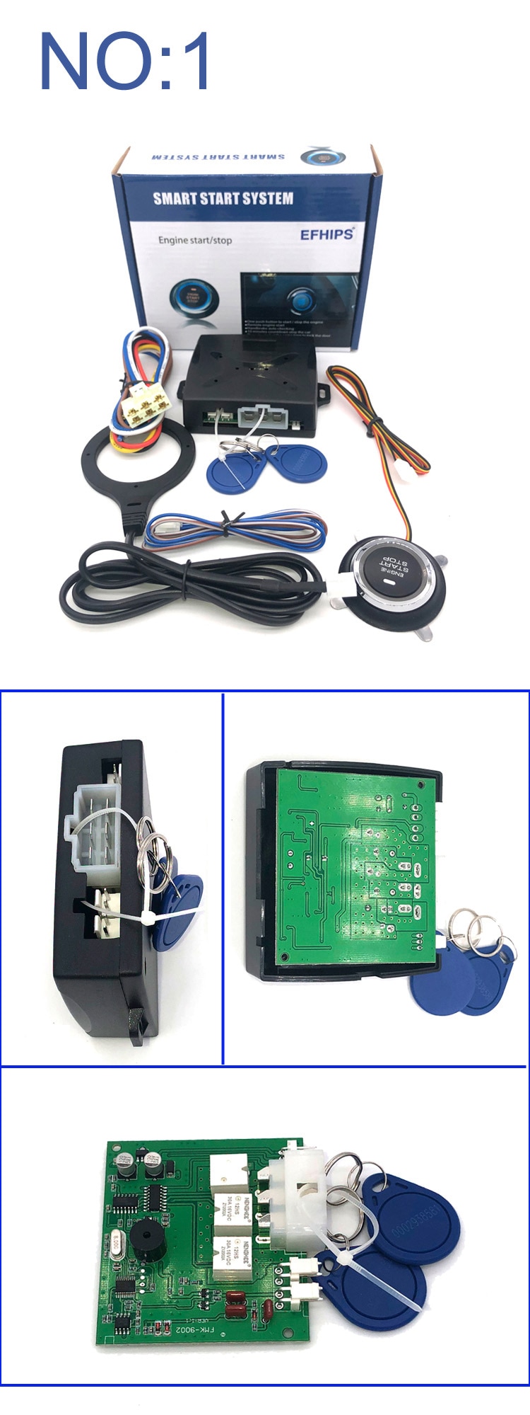 Universal auto start stop keyless entry system engine st