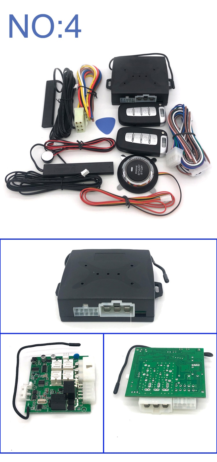 Universal auto start stop keyless entry system engine st