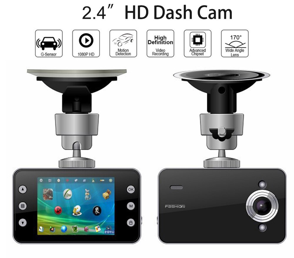 Car DVR 2.4 Full HD 1080P DashCam Vehicle Camera