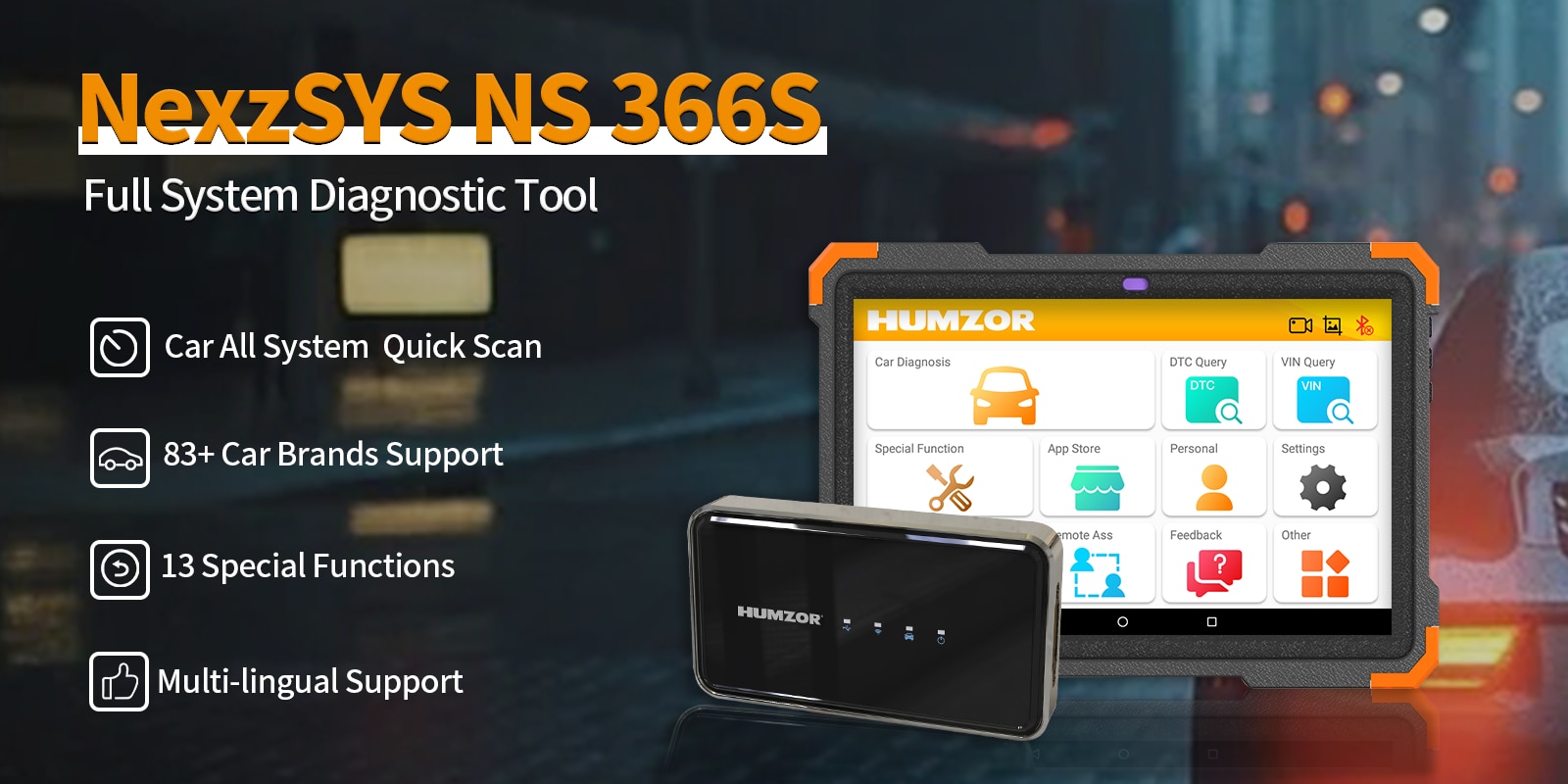 Humzor NS366S Car Diagnostic Scanner