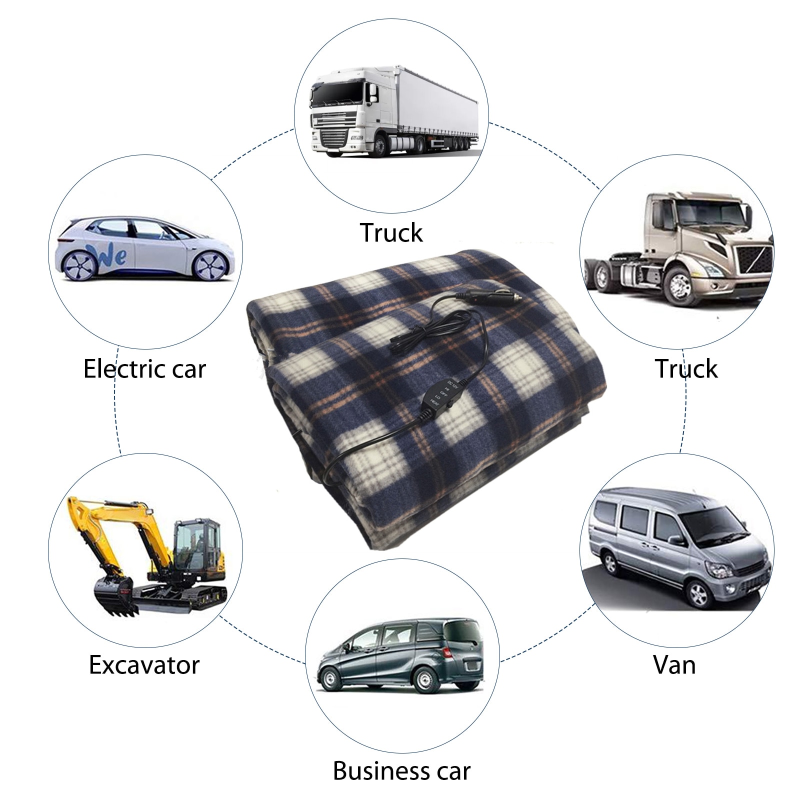 Car Electric Heated Blanket Mat