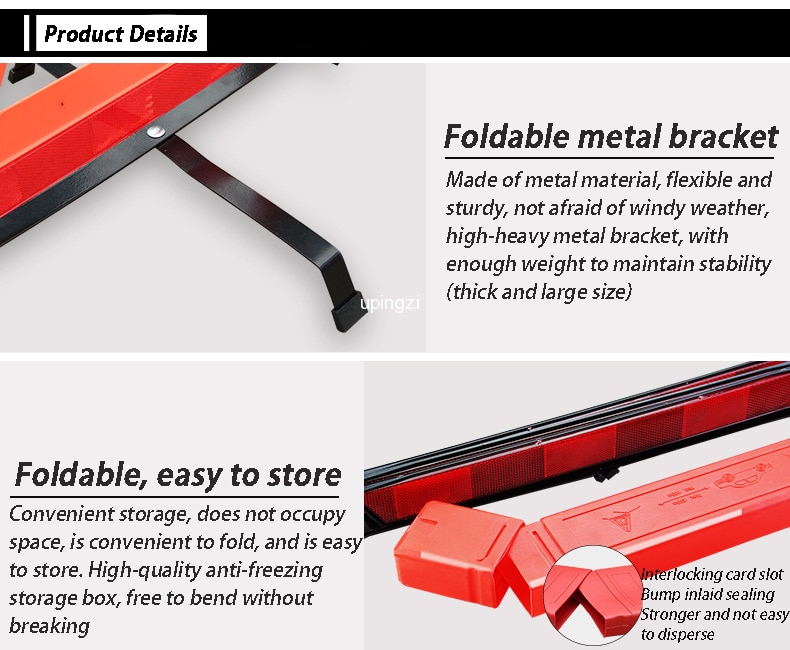 Car Emergency Breakdown Warning Triangle Car Stop Sign T