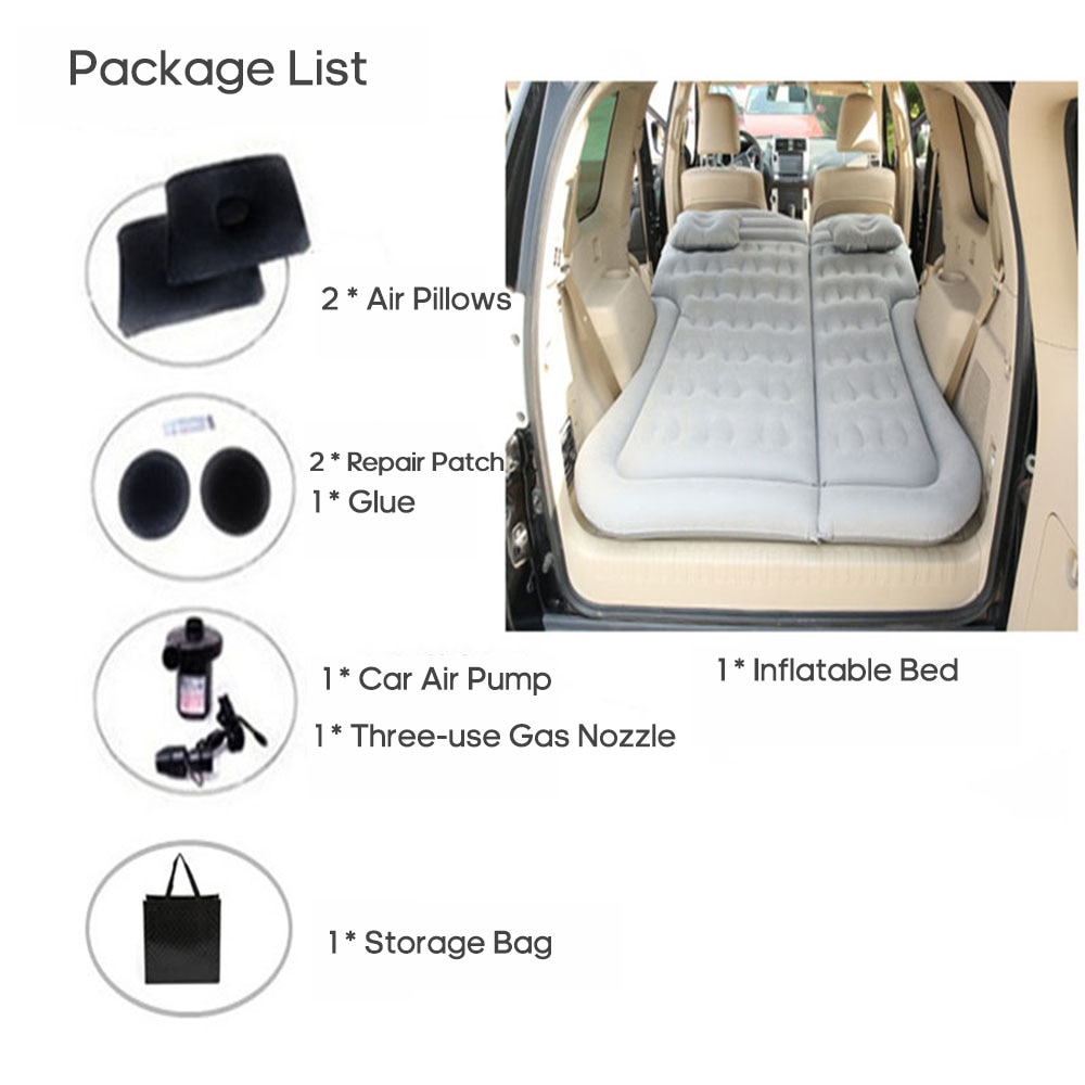 Portable Car Inflatable Mattress Auto Air Mattress Infla