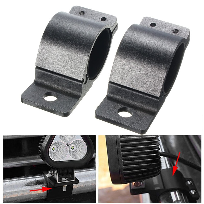 2PCS LED Work Light Bracket Car Offroad SUV Bumper 