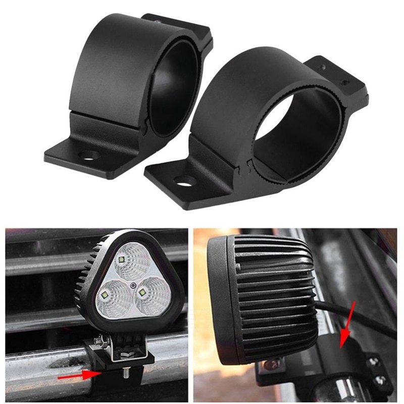 2PCS LED Work Light Bracket Car Offroad SUV Bumper 